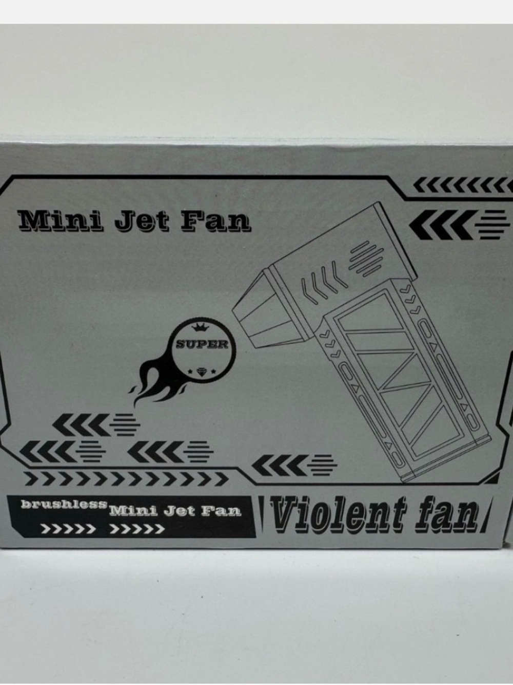 Mini Jet Fan - Gray Portable Cooling Device